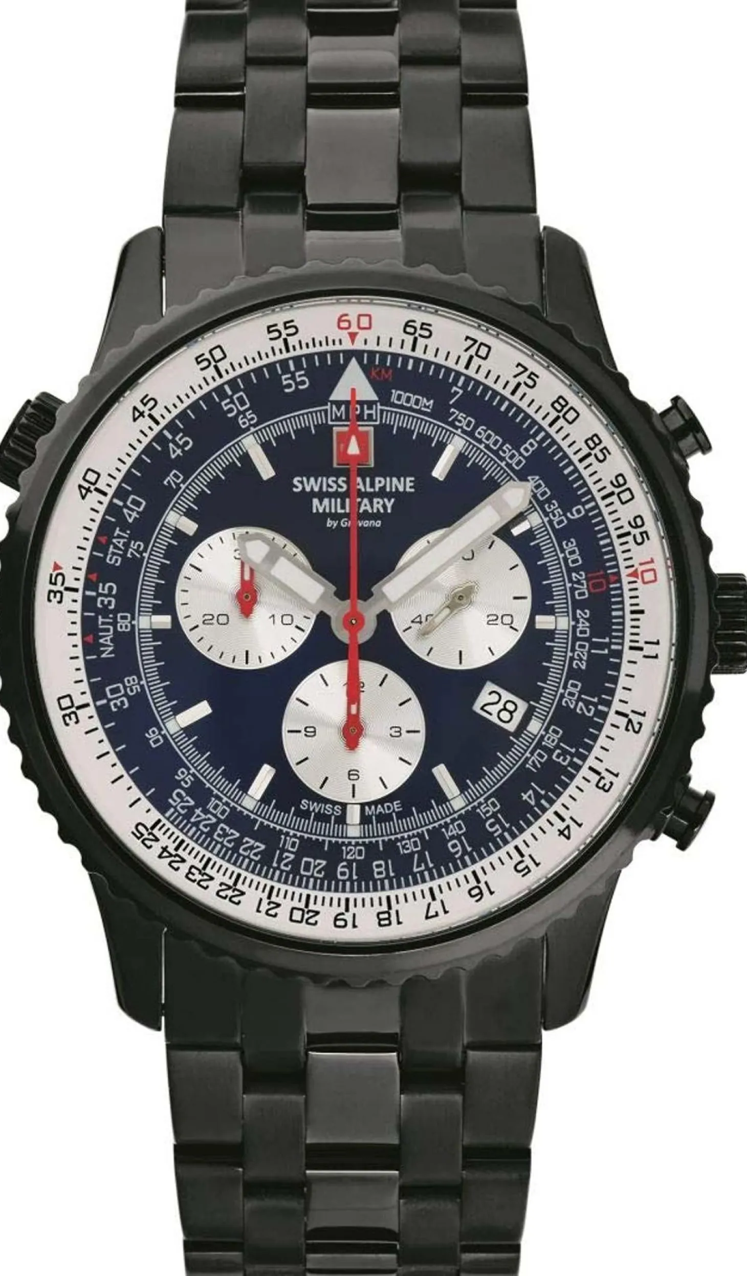 Swiss Alpine Military Herren Armbanduhr Chronograph 7078.9175