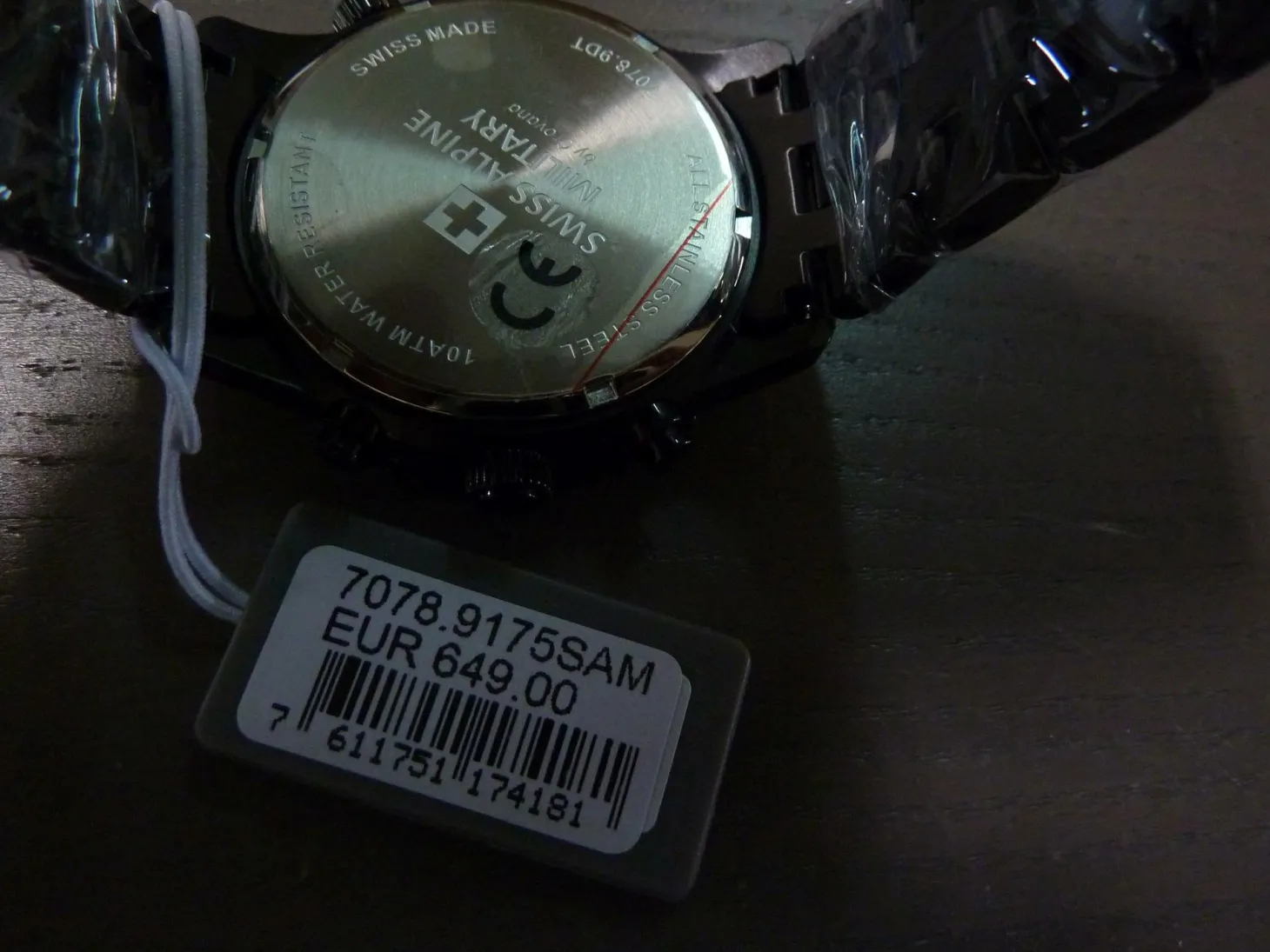 Swiss Alpine Military Herren Armbanduhr Chronograph 7078.9175