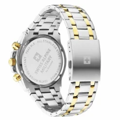 Swiss Alpine Military Herren Armbanduhr Chronograph bicolor 7043.9142