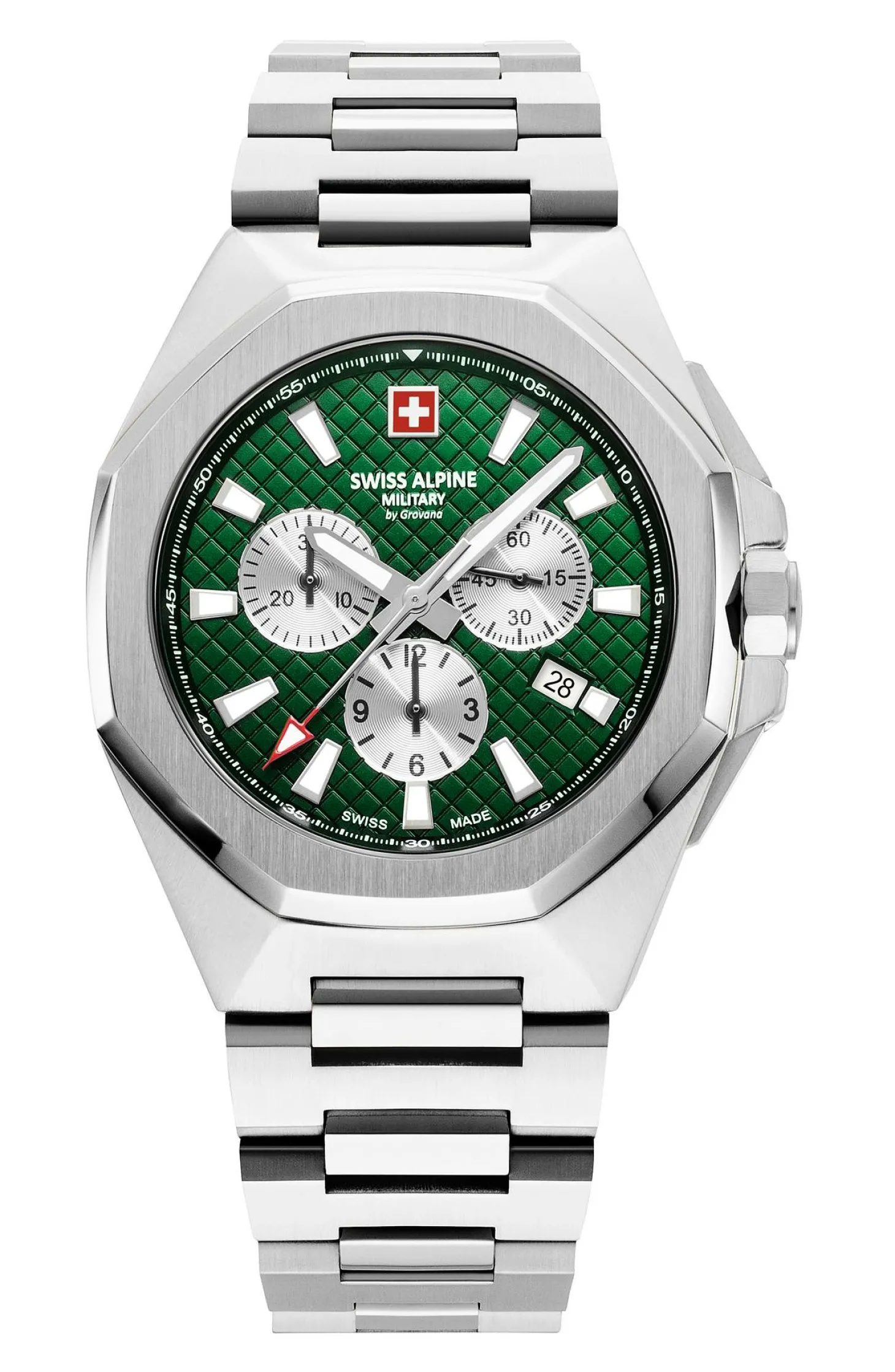 Swiss Alpine Military Herren Armbanduhr 42 mm Avenger silber 7005.9134