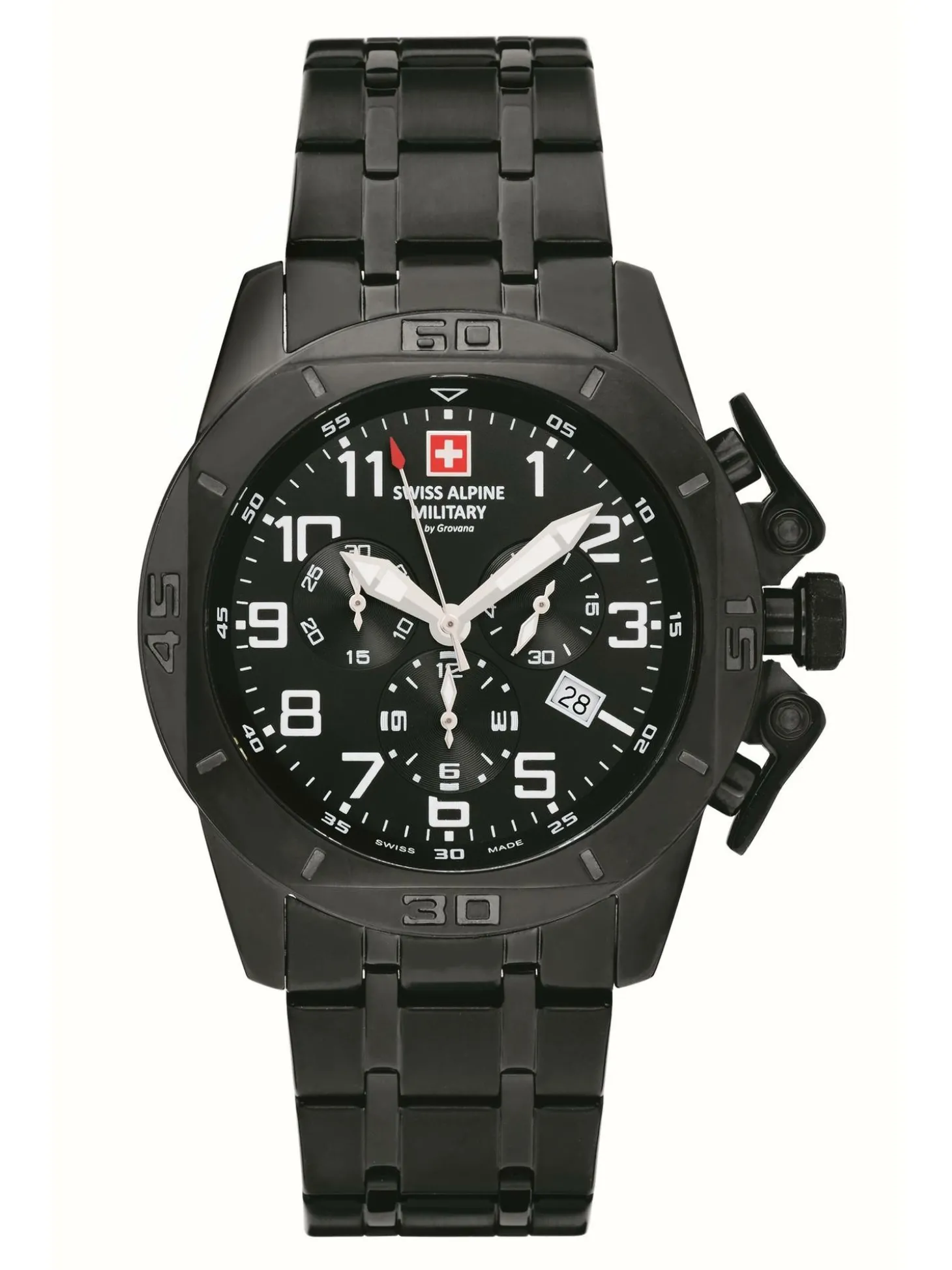 Swiss Alpine Military Herren Armbanduhr Chrono 45mm 10ATM 7063.9177