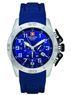 Swiss Alpine Military Schweizer Herren Armbanduhr Chrono 45mm 10ATM Tornado