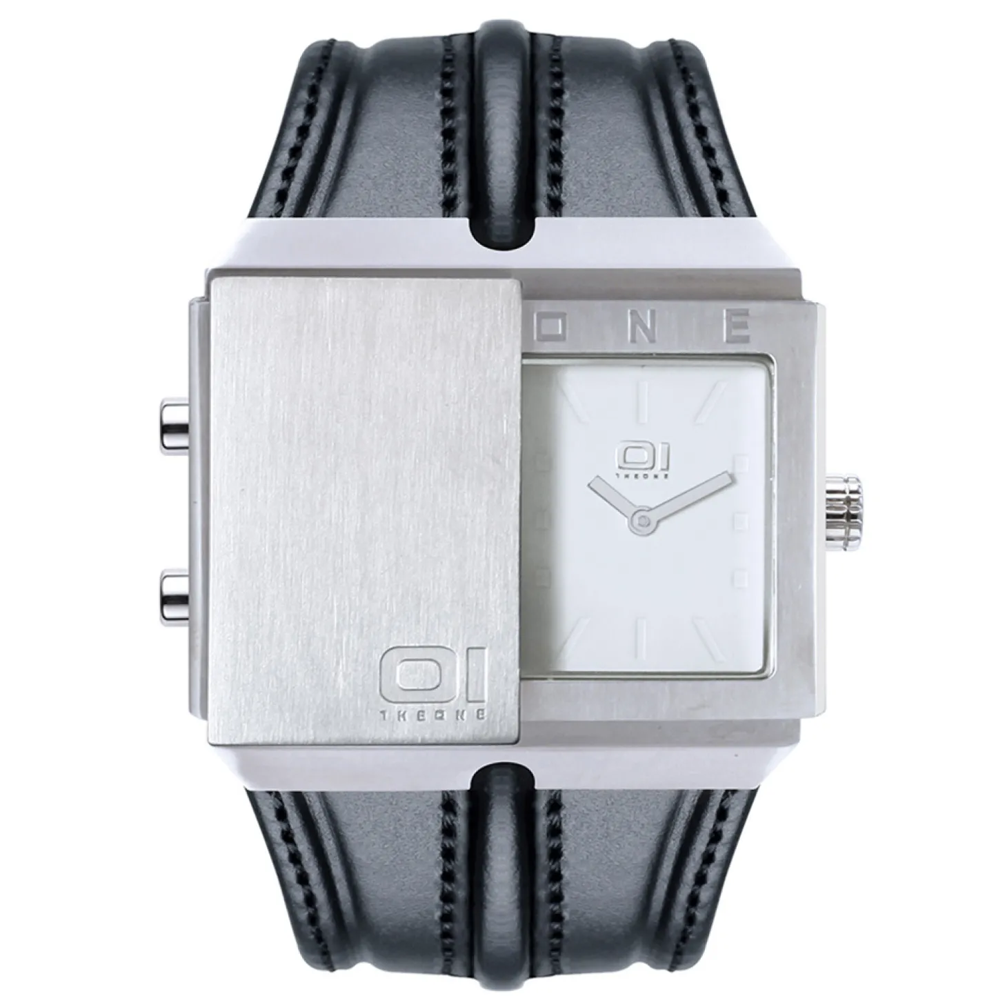 THE ONE Uhr Herren Binär-Armbanduhr Slider Watch SD101B1