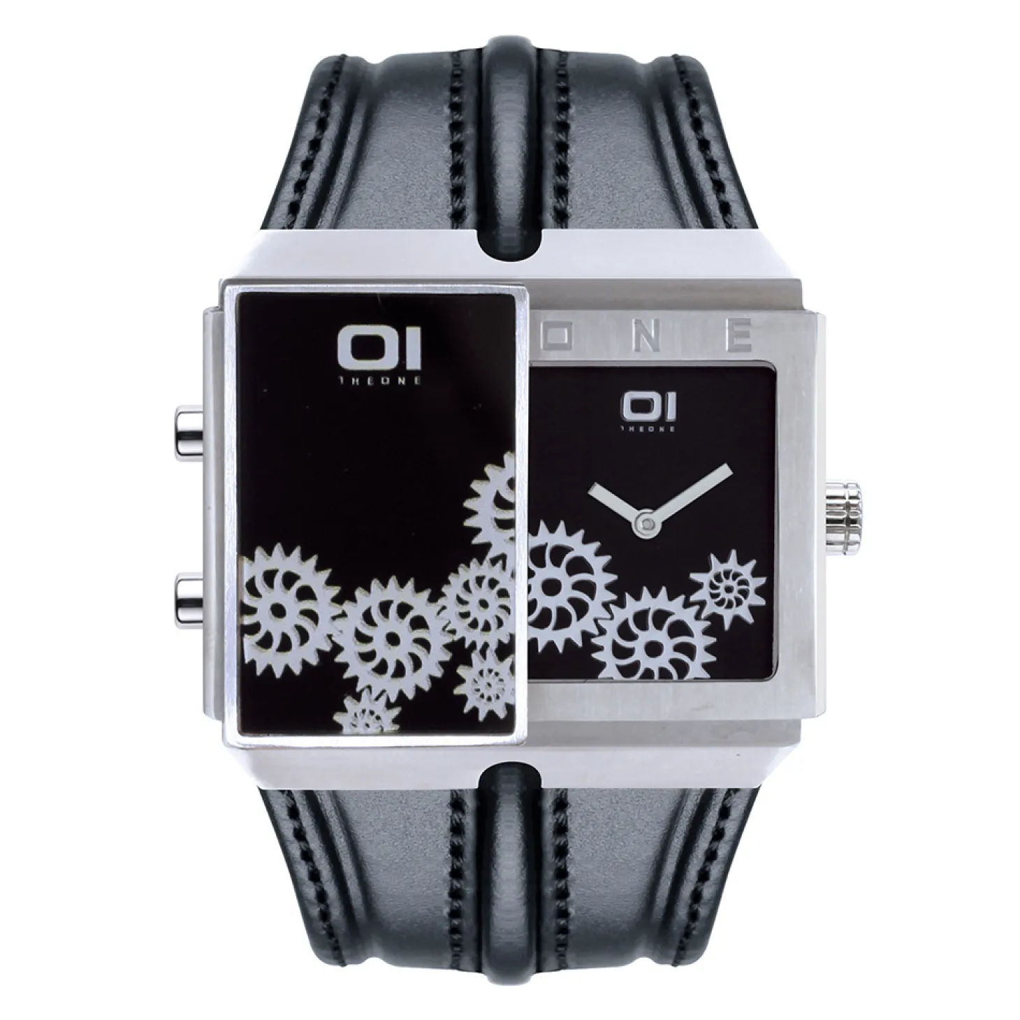 THE ONE Uhr Herren Binär-Armbanduhr Slider Watch SD126R1