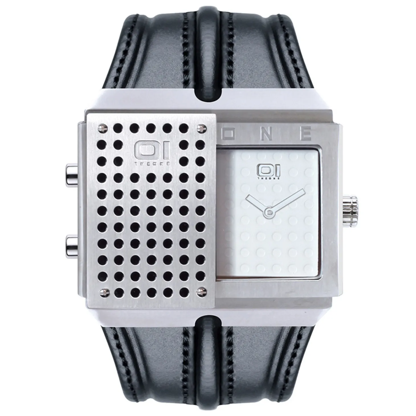 THE ONE Uhr Herren Binär-Armbanduhr Slider Watch SD118R1