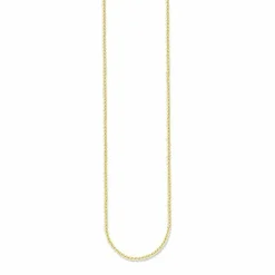 Thomas Sabo Damen Halskette Collier 925 Silber gold KE1106-413-12, Laenge cm:70