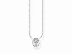 Thomas Sabo Damen Halskette mit Lebensbaum Charm 45cm Silber SCKE150327
