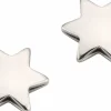 Titanohrstecker polierte Sternchen Ø ca. 7 mm