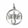 Unisex Anhänger Sternzeichen Skorpion ⌀15mm Silber 28.1236.R