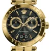 Versace Aion Chronograph Herrenuhr Gold Armband Edelstahl 45mm VE1D017 21