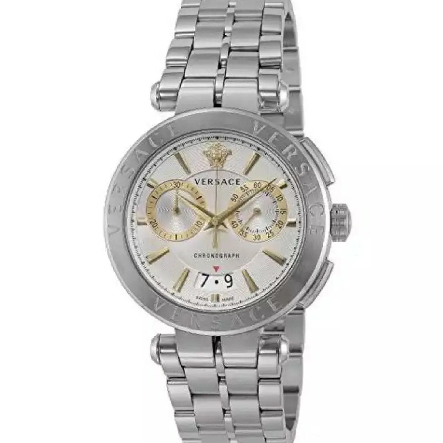 Versace Aion Chronograph Herrenuhr Silber 45mm VE1D009 19