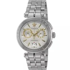 Versace Aion Chronograph Herrenuhr Silber 45mm VE1D009 19