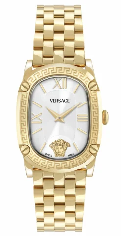 Versace Armbanduhr Damen Greca Couture Weiss VE1B01525