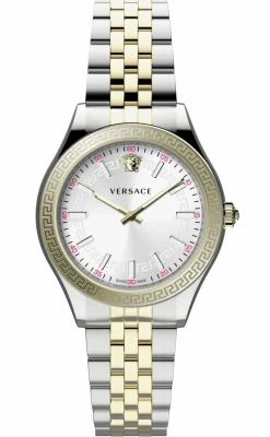 Versace Armbanduhr Damen Hellenyium Lady Bicolor Silber VEHU01024