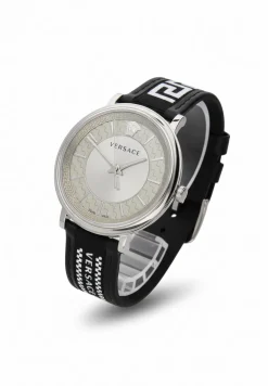 Versace Armbanduhr Herren V‑CIRCLE VE5A01021 Silber/Schwarz VE5A01021