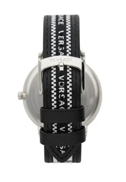 Versace Armbanduhr Herren V‑CIRCLE VE5A01021 Silber/Schwarz VE5A01021