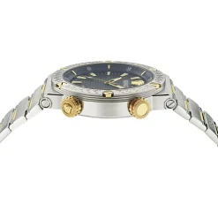 Versace Armbanduhr Herren Greca Logo Diver Blau/Silber‑Gold VE8G00424