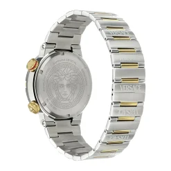 Versace Armbanduhr Herren Greca Logo Diver Blau/Silber‑Gold VE8G00424