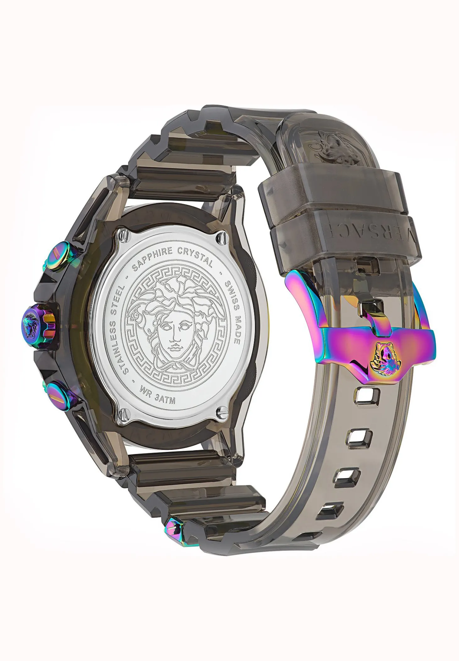 Versace Armbanduhr Sport CHRONO ACTIVE - 44MM - VEZ7-BLACK TRANSPARENT POLYCARBONATE VEZ701022