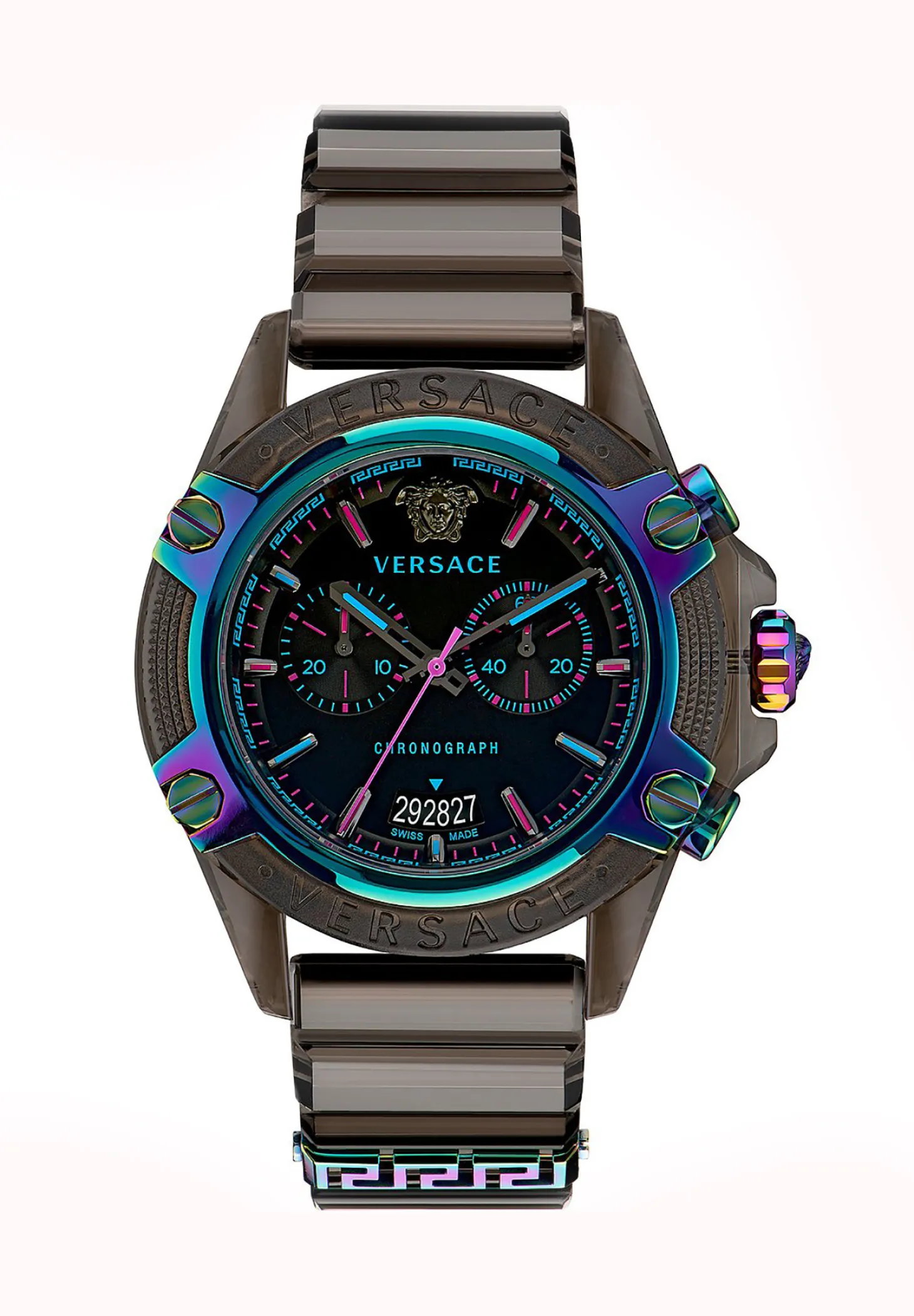 Versace Armbanduhr Sport CHRONO ACTIVE - 44MM - VEZ7-BLACK TRANSPARENT POLYCARBONATE VEZ701022