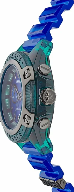 Versace Armbanduhr Sport CHRONO ACTIVE - 44MM - VEZ7-GREEN TRANSPARENT POLYCARBONATE VEZ701122