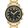 Versace Armbanduhr Unisex VE6K00523 Greca Dome Chrono Gold/Schwarz