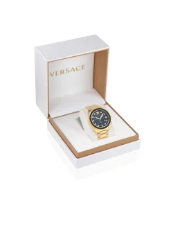 Versace Armbanduhr Unisex VE6K00523 Greca Dome Chrono Gold/Schwarz