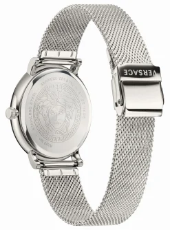 Versace Armbanduhr V Circle 42MM Edelstahl Swiss Made silber VBQ06 0017