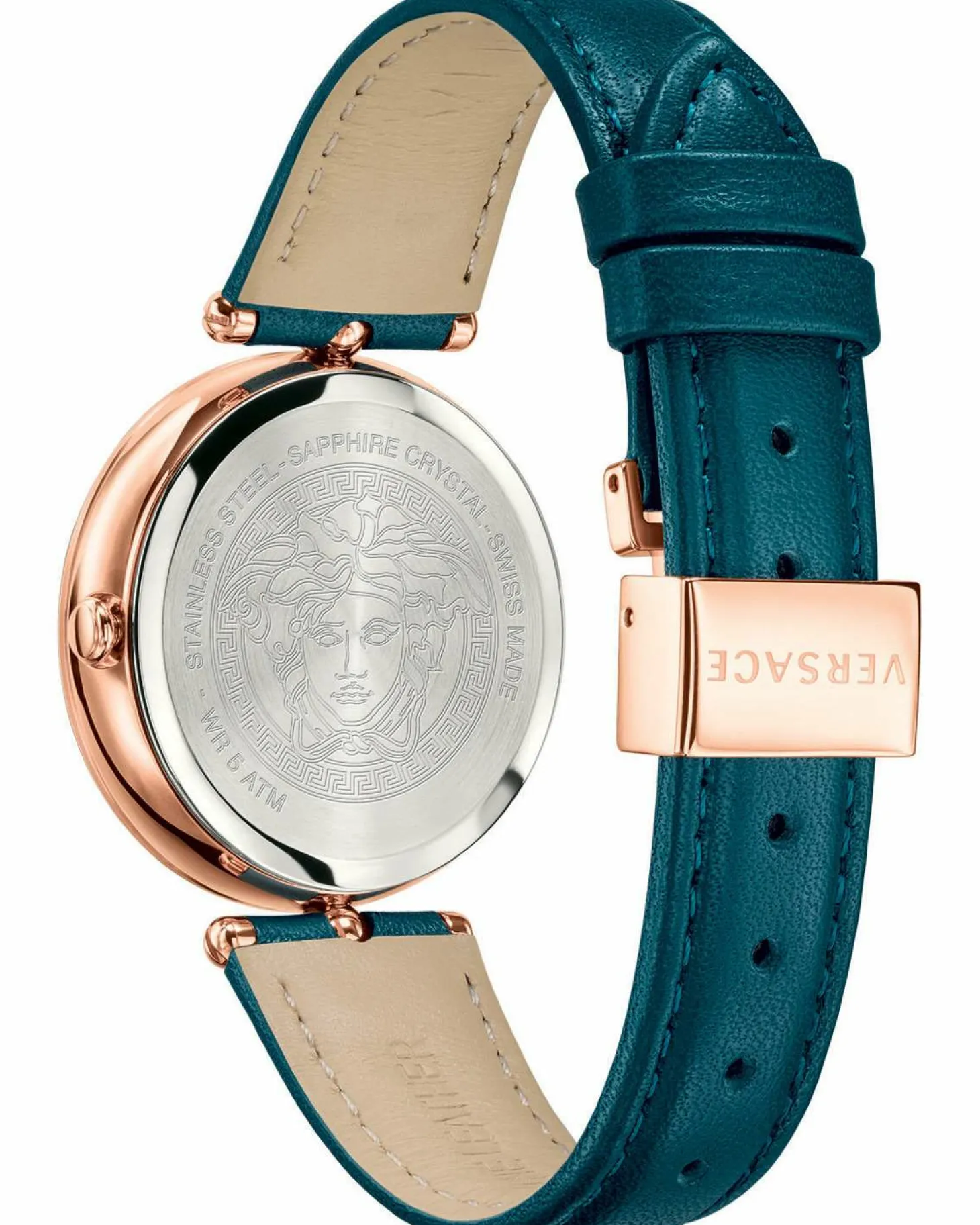 Versace Damen Armbanduhr PALAZZO 34MM D/TEAL S/TEAL 5N VECQ003 18