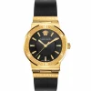 Versace Damen Armbanduhr GRECA LOGO schwarz, gold 38 mm VEVH00320