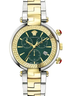 Versace Damen Armbanduhr Chronograph Revive 41mm Armband Edelstahl VE2M005 21