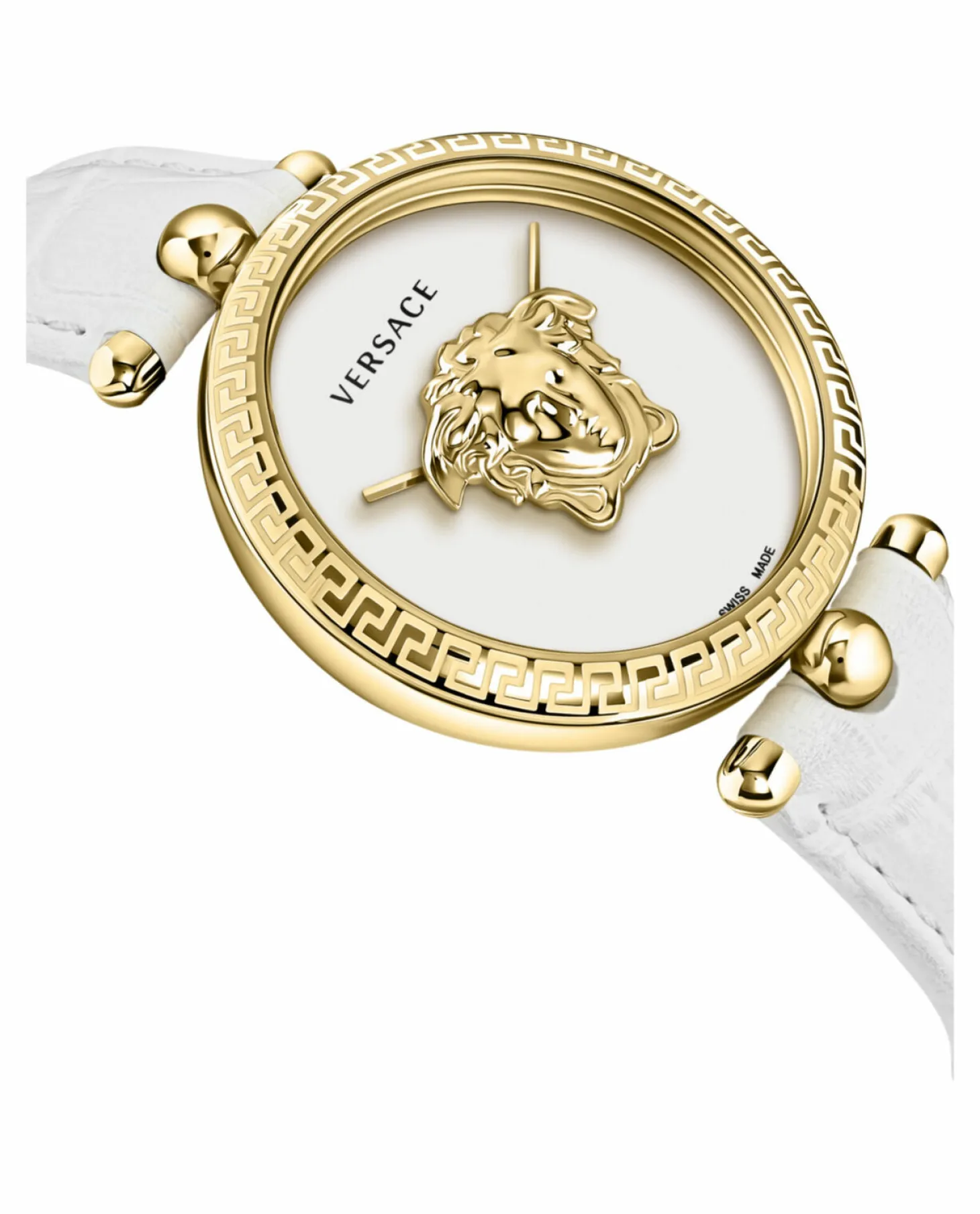 Versace Damen Armbanduhr PALAZZO weiß, gold 39 mm VECO02822
