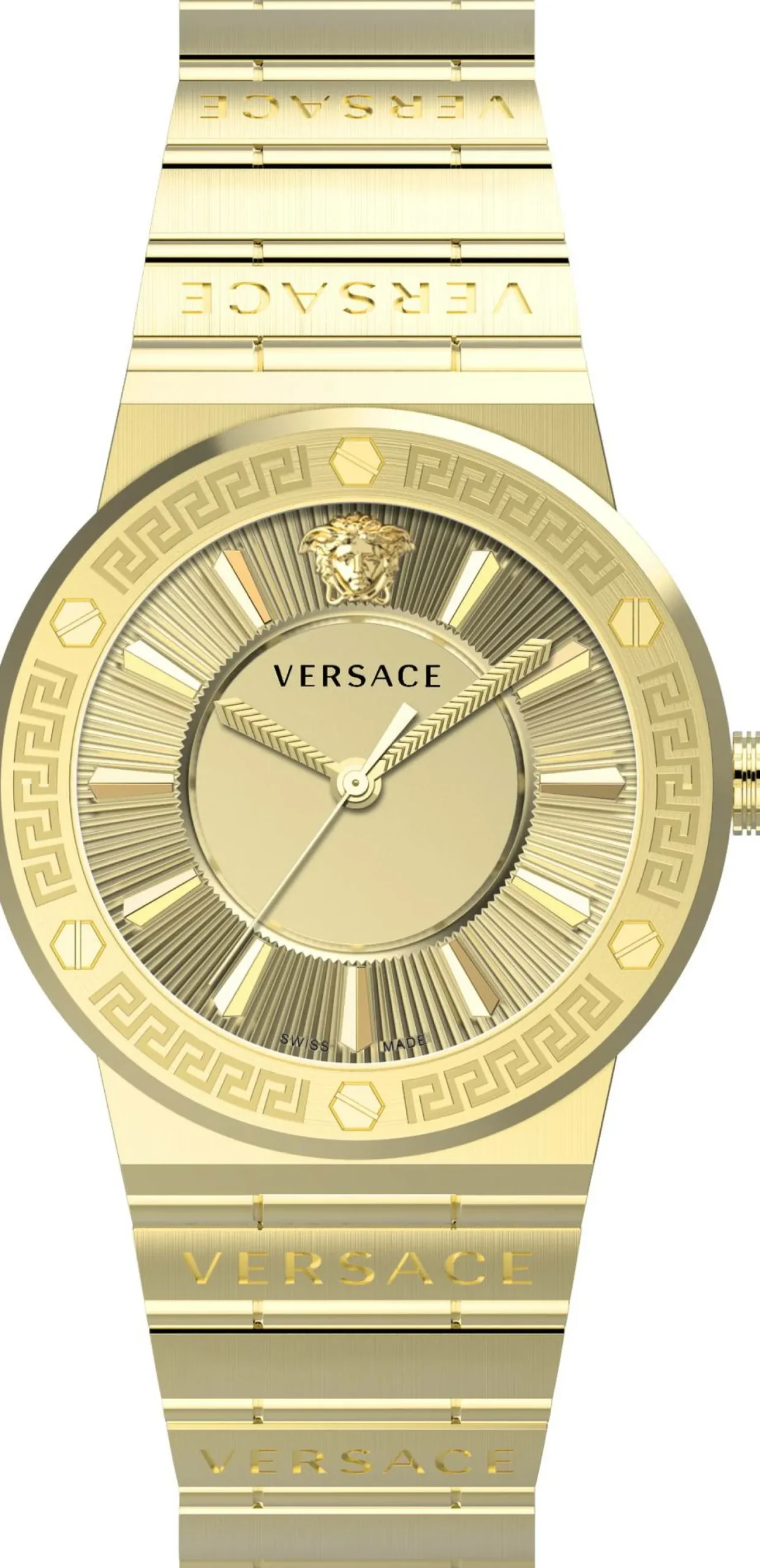 Versace Damen Armbanduhr GRECA LOGO bicolor 38 mm VEVH00620