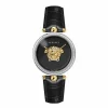 Versace Damen Armbanduhr PALAZZO schwarz, silber 39 mm VECO02422