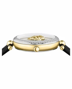 Versace Damen Armbanduhr PALAZZO schwarz, silber 39 mm VECO02422