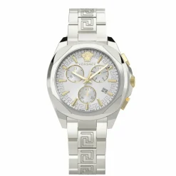 Versace Damen Armbanduhr Chronograph CHRONO LADY silber 40 mm VE3CA0523