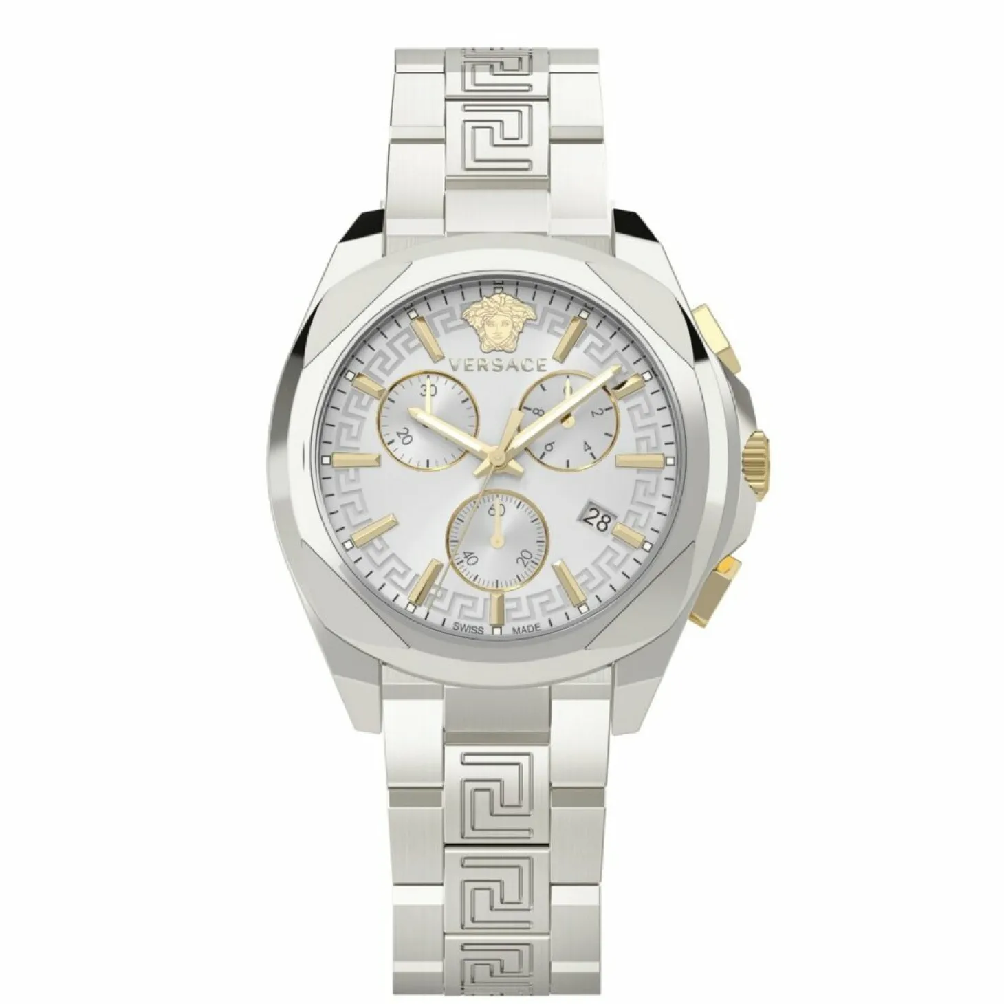 Versace Damen Armbanduhr Chronograph CHRONO LADY silber 40 mm VE3CA0523