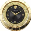 Versace Damen Armbanduhr Eon Schwarz Gold VE7901723