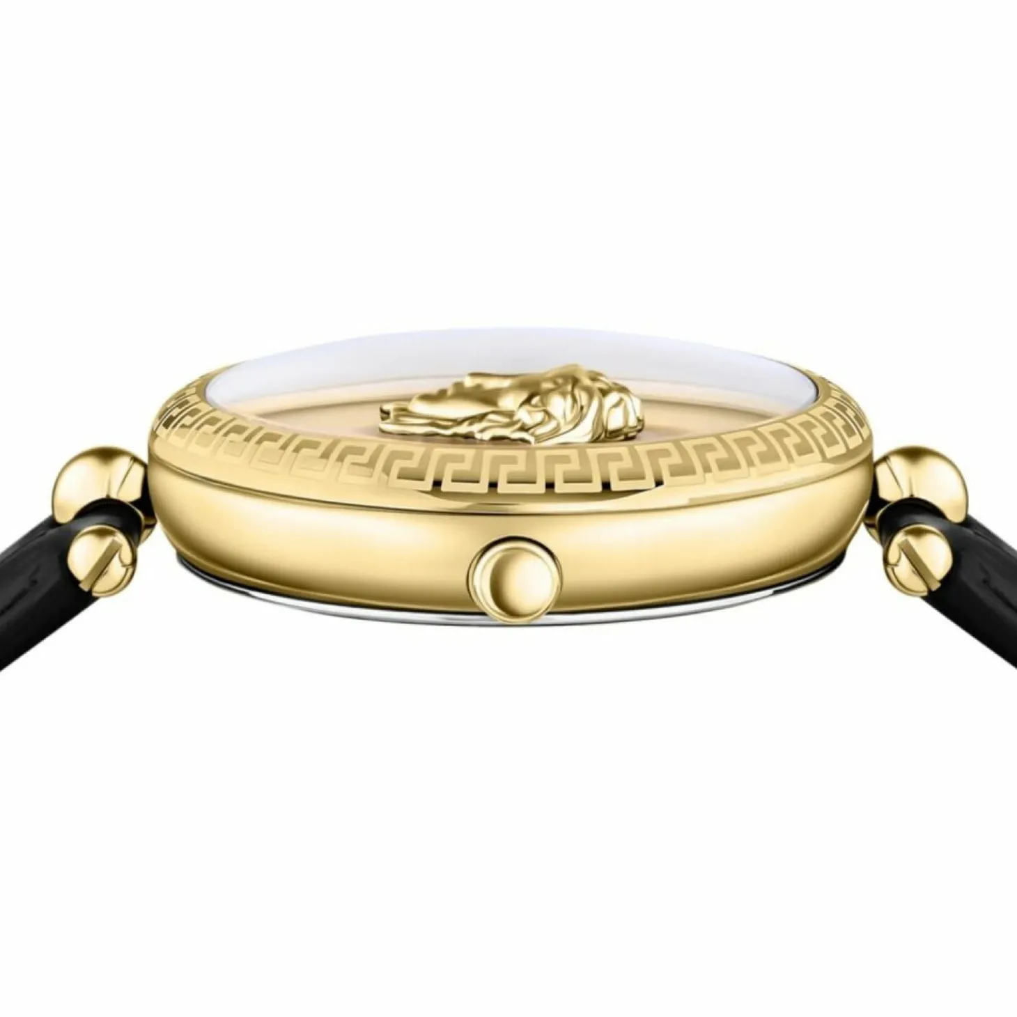 Versace Damen Armbanduhr PALAZZO schwarz, gold 39 mm VECO02722