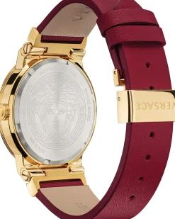 Versace Damen Armbanduhr Greca Logo VEVH00420 Rot
