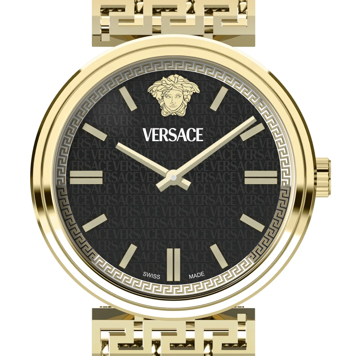 Versace Damen Armbanduhr MYTHOS VETCA Gold Schwarz VETCA0724