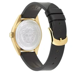 Versace Damen Armbanduhr V-Code Quartz Schwarz VE8I00224