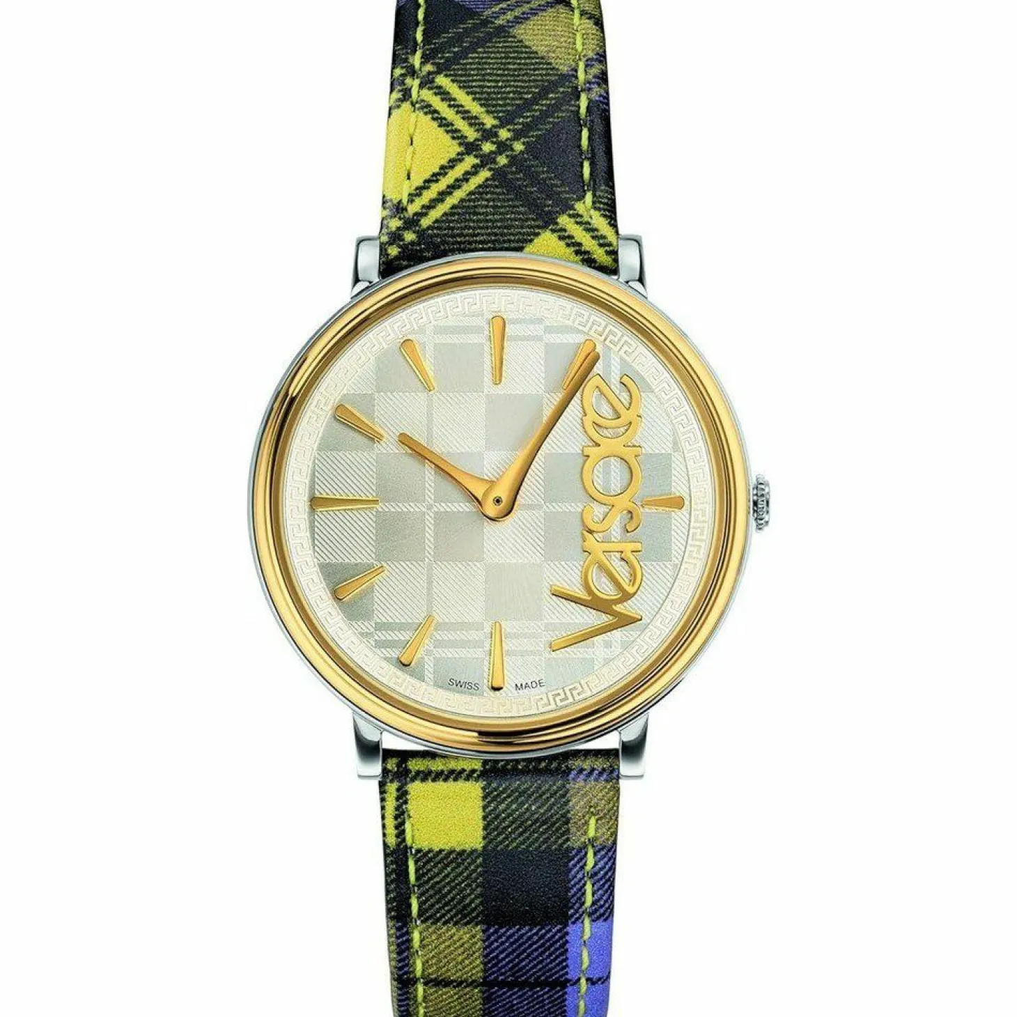 Versace Damen Armbanduhr V-CIRCLE The Clans mehrfarbig 38 mm VE8100118