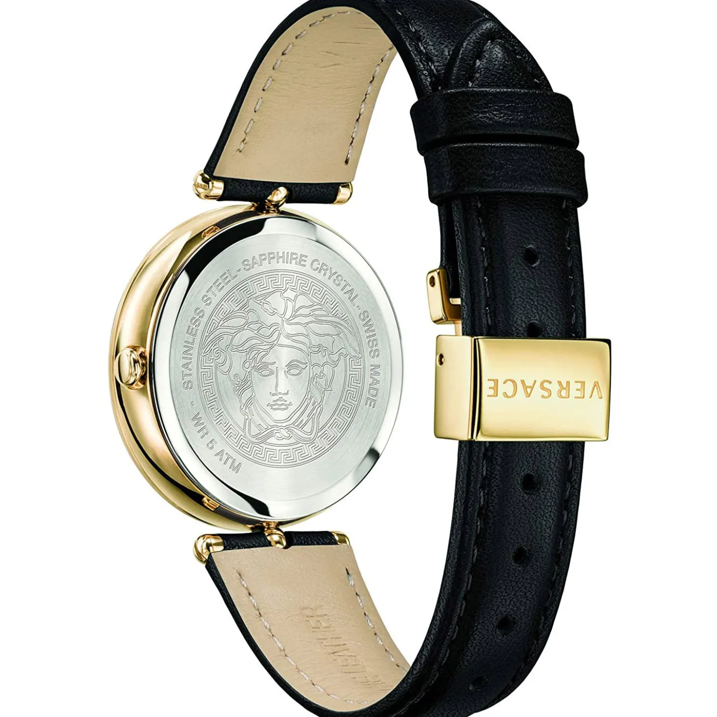 Versace Damen Armbanduhr PALAZZO 34MM D/BLK S/BLK IPCHA V245 VECQ001 18