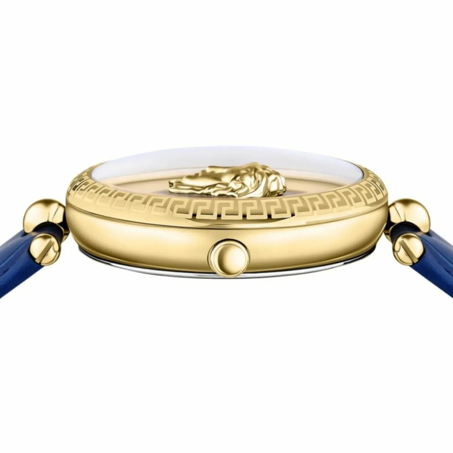 Versace Damen Armbanduhr PALAZZO blau, gold 39 mm VECO02922