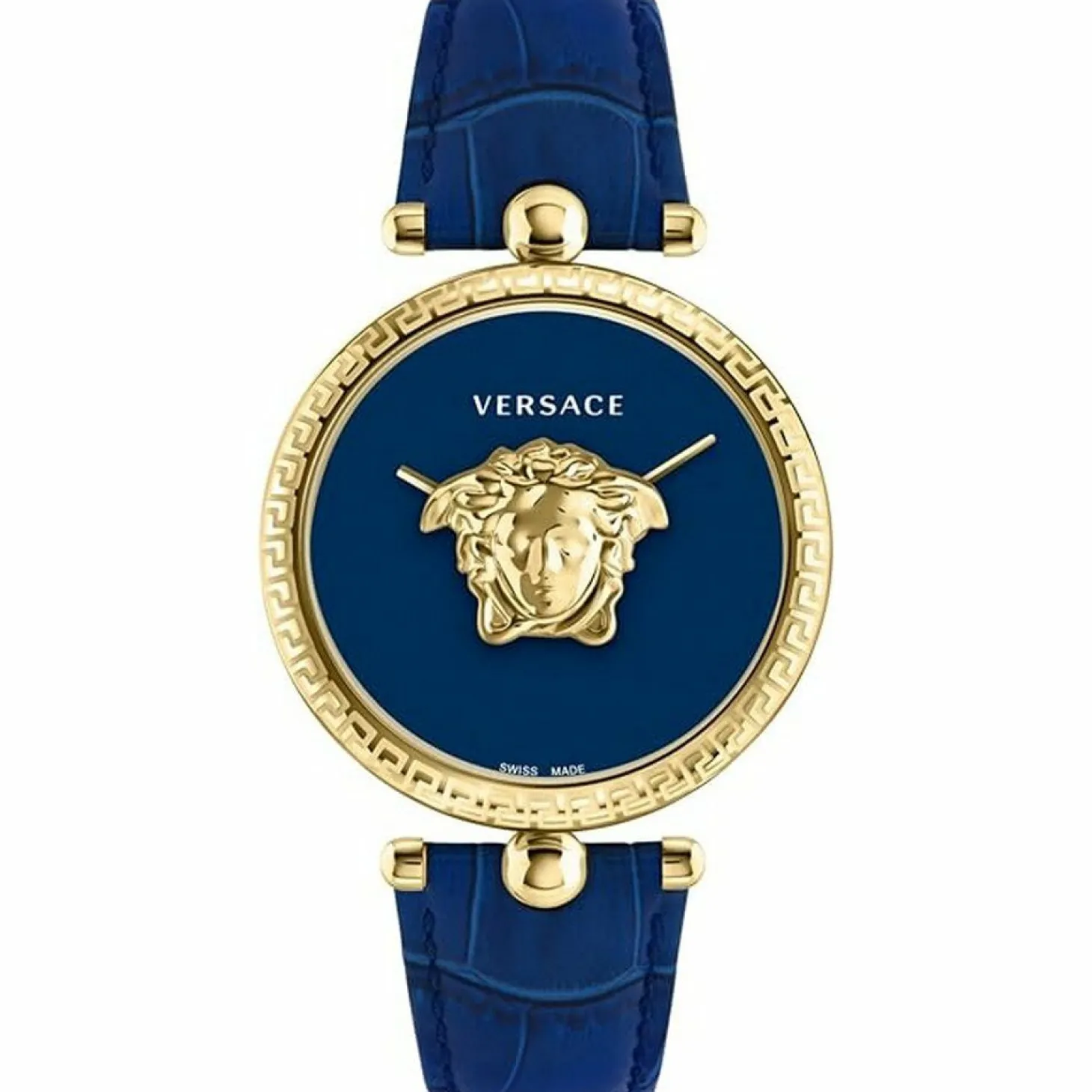 Versace Damen Armbanduhr PALAZZO blau, gold 39 mm VECO02922