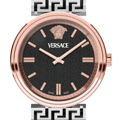 Versace Damen Armbanduhr MYTHOS VETCA schwarz rosegold VETCA0224