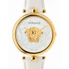 Versace Damen Armbanduhr Palazzo Empire 39 mm Medusa auf dem Zifferblatt Armband Leder VECO01320