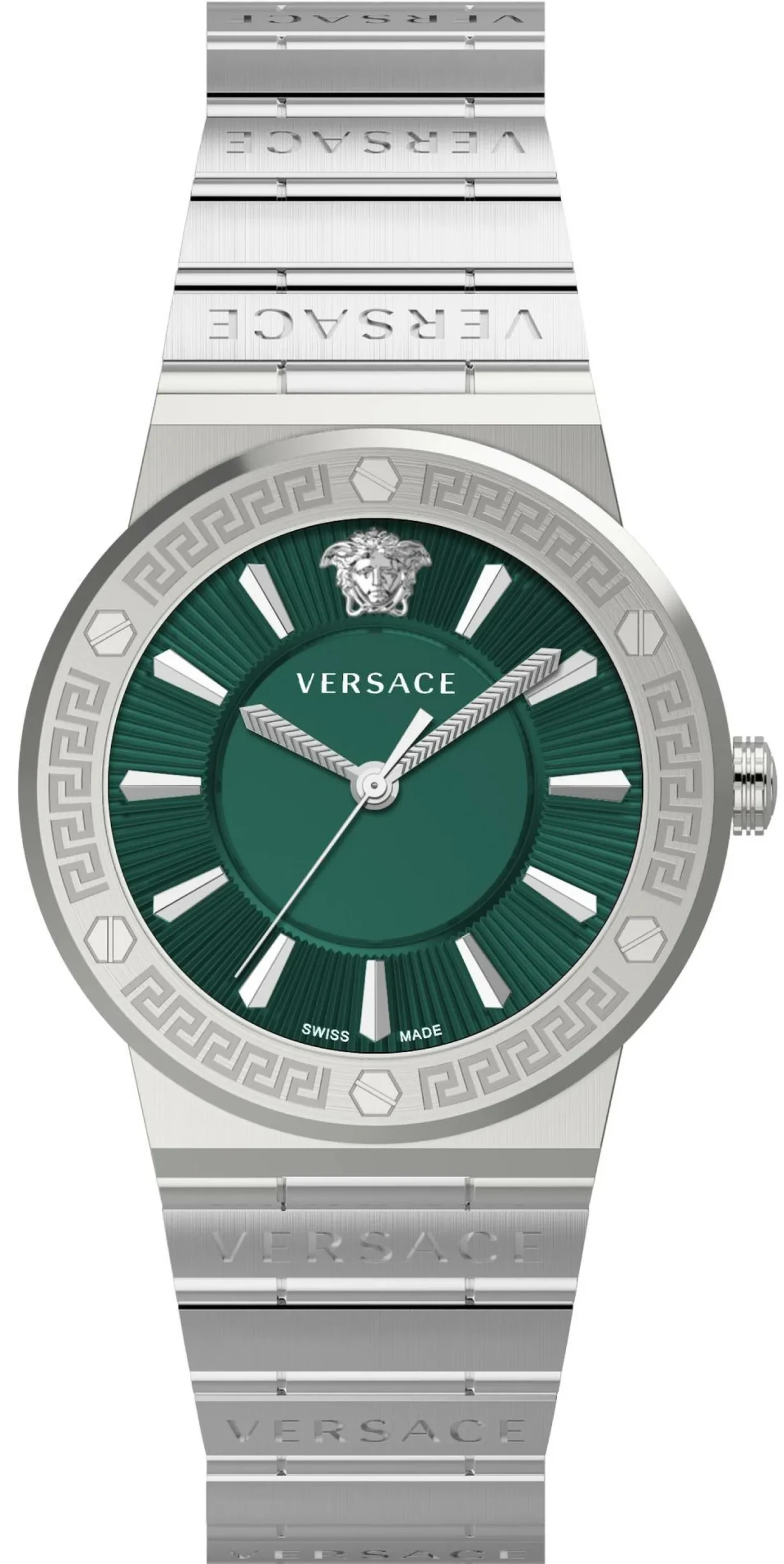 Versace Damen Armbanduhr GRECA LOGO bicolor 38 mm