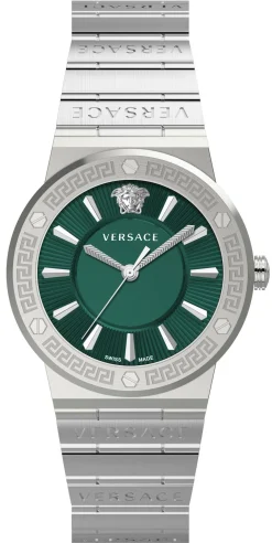 Versace Damen Armbanduhr GRECA LOGO bicolor 38 mm
